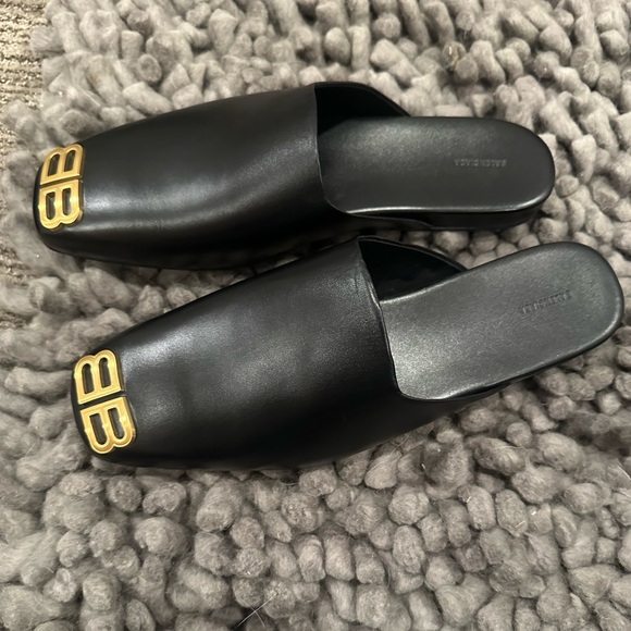 BB BALENCIAGA Men’s Leather slides EU 46. New without tags. - Picture 1 of 11